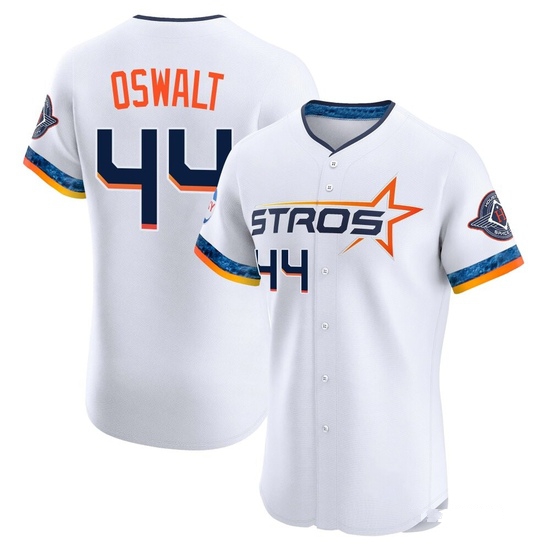 Men's Roy Oswalt Houston Astros Elite White 2025 City Connect Jersey