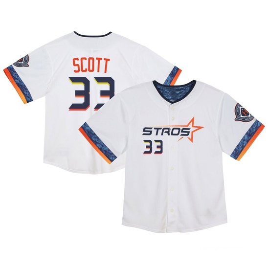 Toddler Mike Scott Houston Astros Limited White 2025 City Connect Jersey