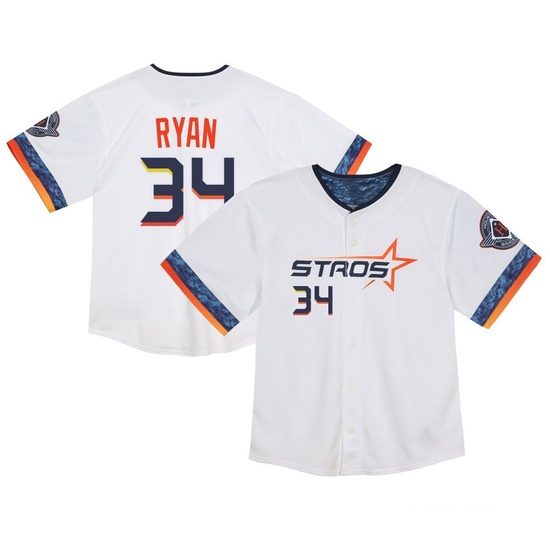Toddler Nolan Ryan Houston Astros Limited White 2025 City Connect Jersey