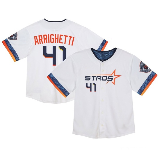 Toddler Spencer Arrighetti Houston Astros Limited White 2025 City Connect Jersey
