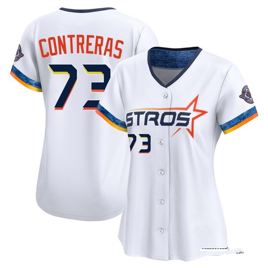 Women's Luis Contreras Houston Astros Limited White 2025 City Connect Jersey