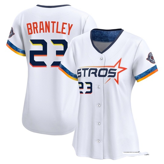 Women's Michael Brantley Houston Astros Limited White 2025 City Connect Jersey