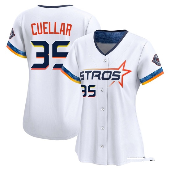 Women's Mike Cuellar Houston Astros Limited White 2025 City Connect Jersey