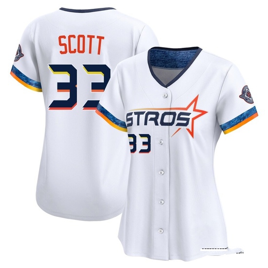 Women's Mike Scott Houston Astros Limited White 2025 City Connect Jersey