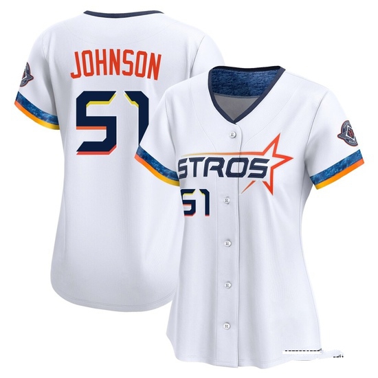 Women's Randy Johnson Houston Astros Limited White 2025 City Connect Jersey