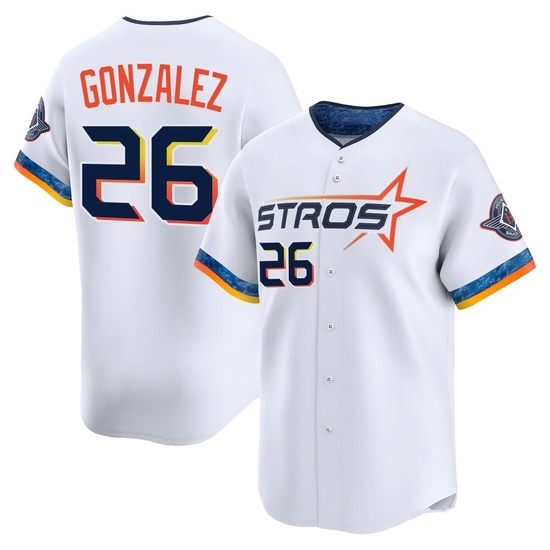 Youth Luis Gonzalez Houston Astros Limited White 2025 City Connect Jersey