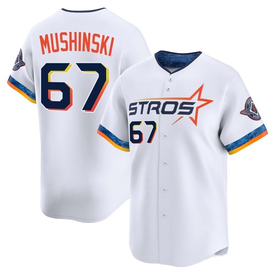 Youth Parker Mushinski Houston Astros Limited White 2025 City Connect Jersey