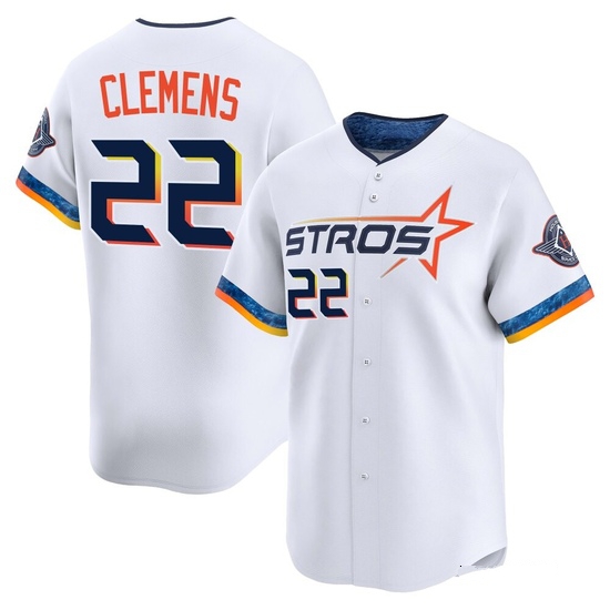 Youth Roger Clemens Houston Astros Limited White 2025 City Connect Jersey