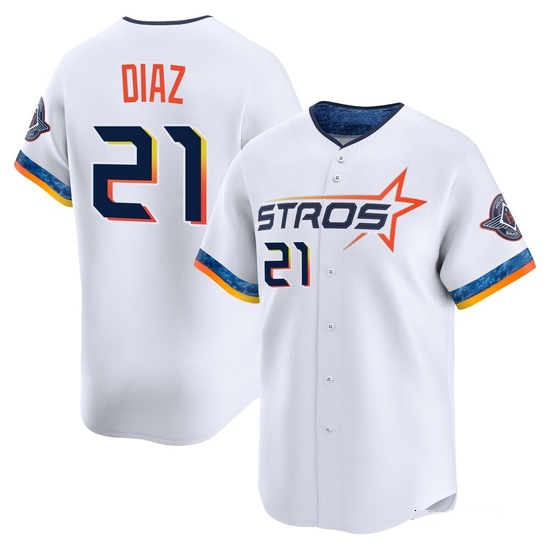 Youth Yainer Diaz Houston Astros Limited White 2025 City Connect Jersey