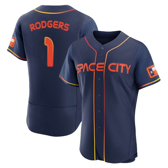Men's Brendan Rodgers Houston Astros Authentic Navy 2022 City Connect Jersey