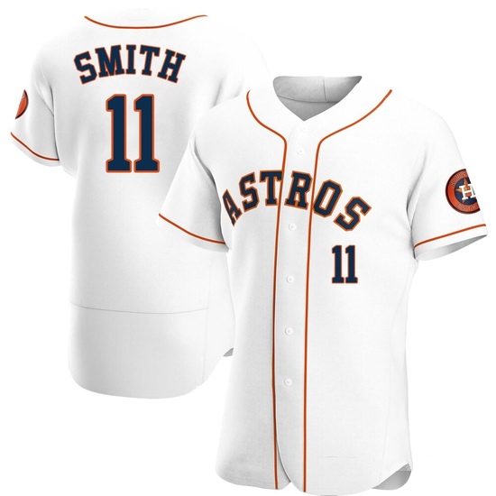 Men's Cam Smith Houston Astros Authentic White Home Jersey