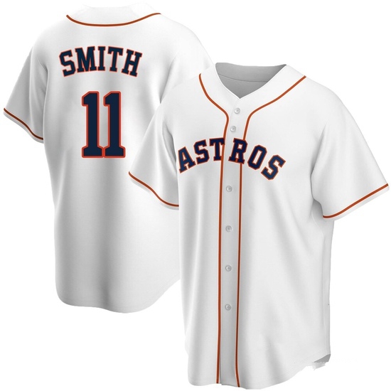 Men's Cam Smith Houston Astros Replica White Home Jersey