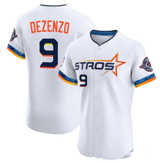 Men's Zach Dezenzo Houston Astros Elite White 2025 City Connect Jersey
