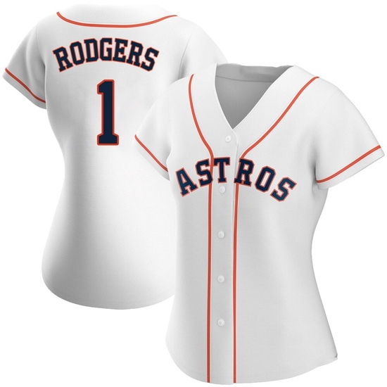 Women's Brendan Rodgers Houston Astros Authentic White Home Jersey