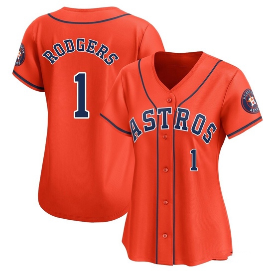 Women's Brendan Rodgers Houston Astros Limited Orange Alternate Jersey