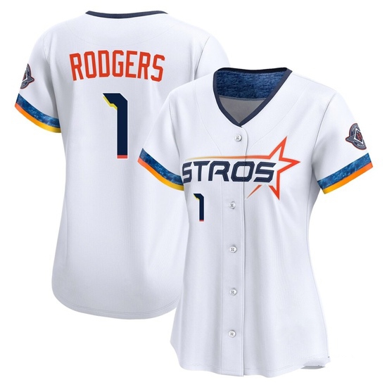 Women's Brendan Rodgers Houston Astros Limited White 2025 City Connect Jersey