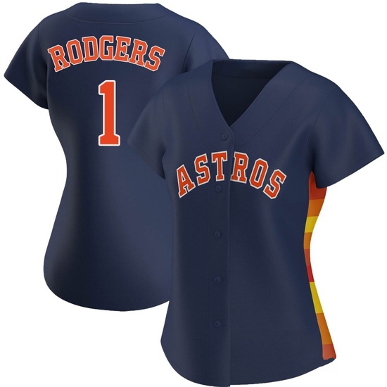 Women's Brendan Rodgers Houston Astros Replica Navy Alternate Jersey