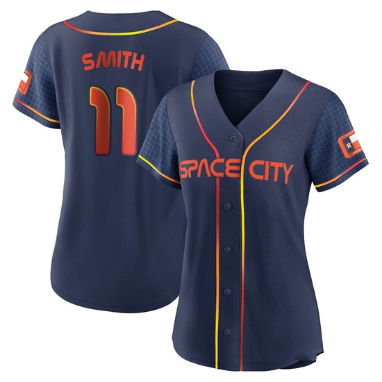 Women's Cam Smith Houston Astros Authentic Navy 2022 City Connect Jersey