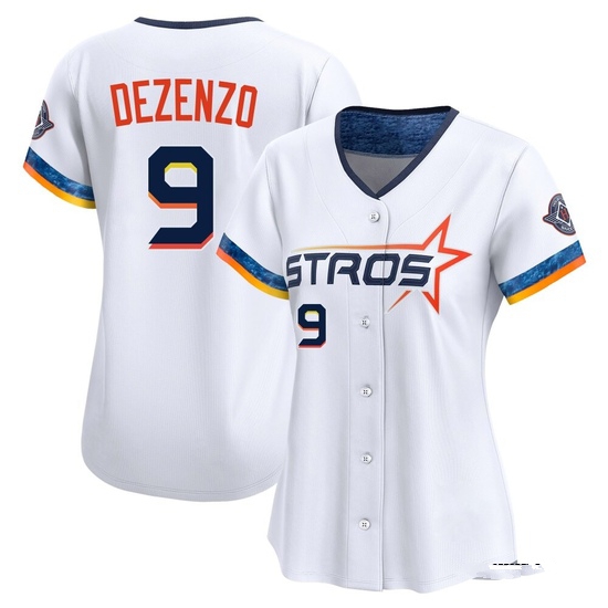 Women's Zach Dezenzo Houston Astros Limited White 2025 City Connect Jersey