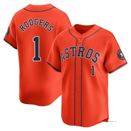 Youth Brendan Rodgers Houston Astros Limited Orange Alternate Jersey
