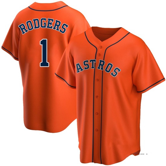 Youth Brendan Rodgers Houston Astros Replica Orange Alternate Jersey