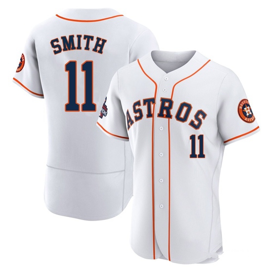 Men's Cam Smith Houston Astros Authentic White 2022 World Series Champions Home Jersey