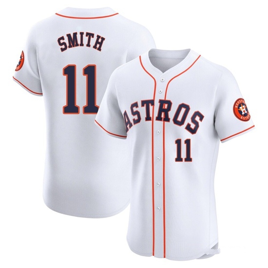 Men's Cam Smith Houston Astros Elite White Home Jersey