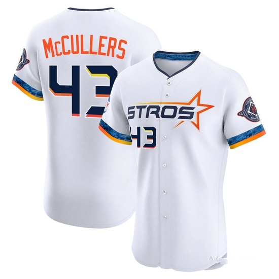 Men's Lance McCullers Jr. Houston Astros Elite White 2025 City Connect Jersey
