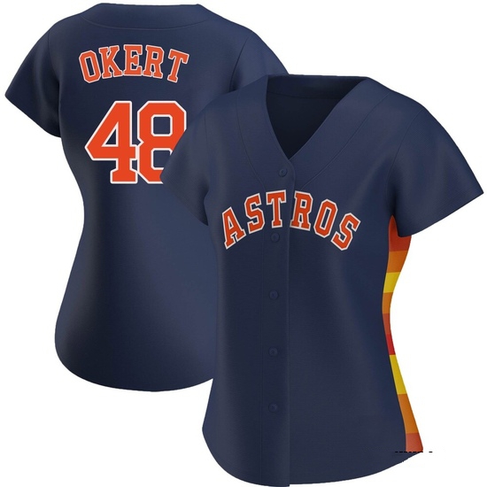 Women's Steven Okert Houston Astros Replica Navy Alternate Jersey