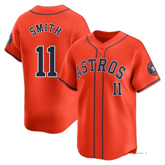 Youth Cam Smith Houston Astros Limited Orange Alternate Jersey