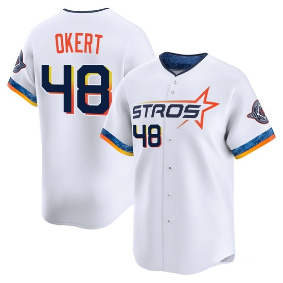 Men's Steven Okert Houston Astros Limited White 2025 City Connect Jersey