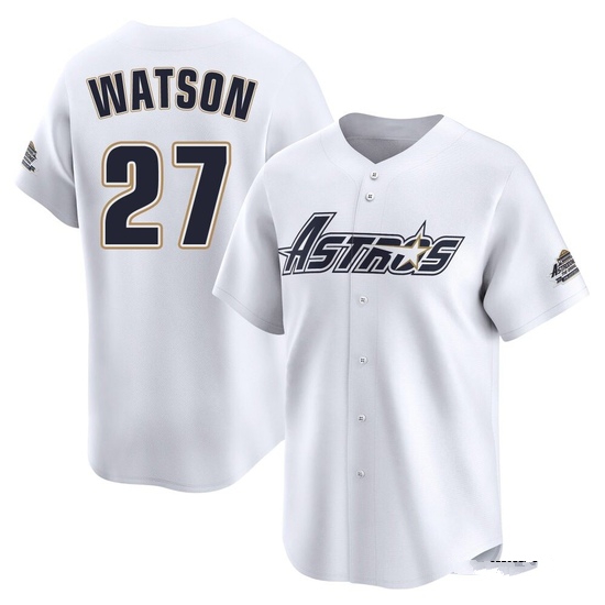 Youth Bob Watson Houston Astros Limited White Throwback Cooperstown Collection Jersey