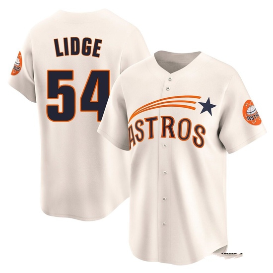 Youth Brad Lidge Houston Astros Limited Cream Throwback Cooperstown Collection Jersey