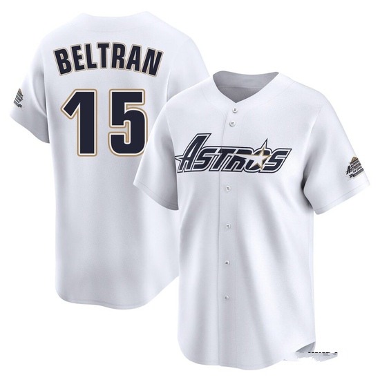 Youth Carlos Beltran Houston Astros Limited White Throwback Cooperstown Collection Jersey