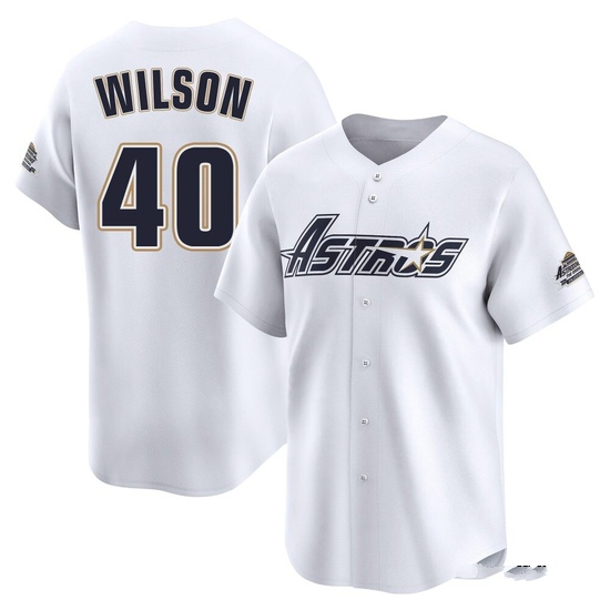 Men's Don Wilson Houston Astros Limited White Throwback Cooperstown Collection Jersey
