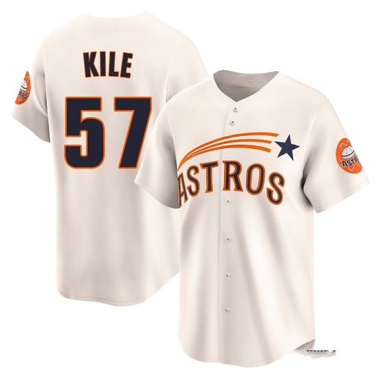 Youth Darryl Kile Houston Astros Limited Cream Throwback Cooperstown Collection Jersey