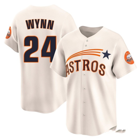 Men's Jimmy Wynn Houston Astros Limited Cream Throwback Cooperstown Collection Jersey