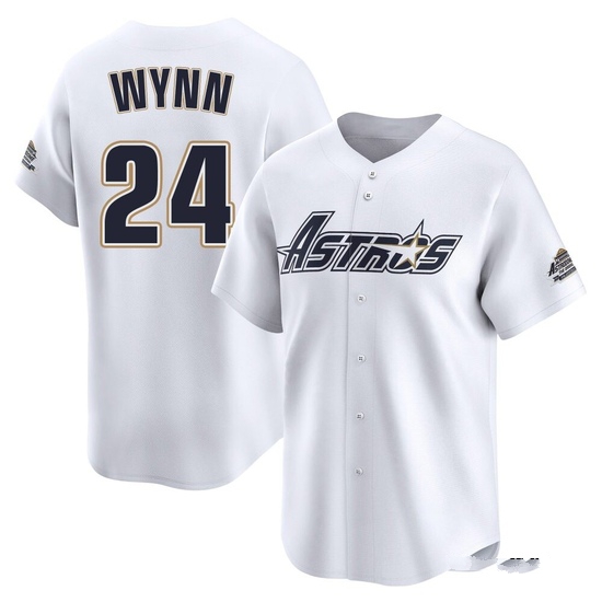 Men's Jimmy Wynn Houston Astros Limited White Throwback Cooperstown Collection Jersey