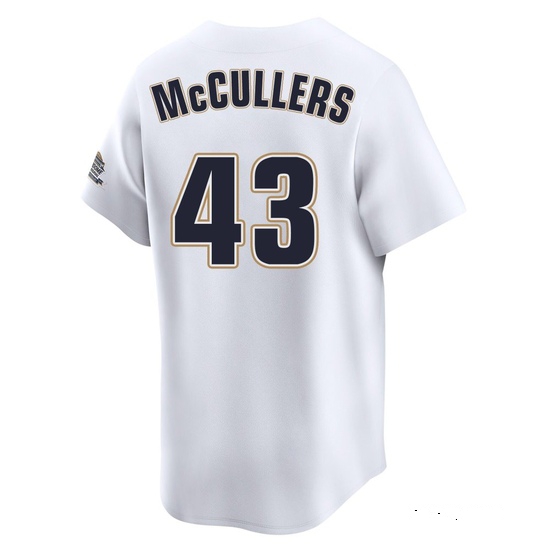 Men's Lance McCullers Jr. Houston Astros Limited White Throwback Cooperstown Collection Jersey - Image 3