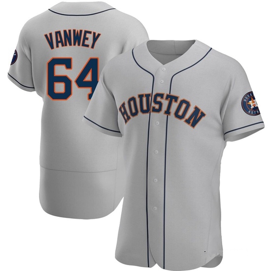 Men's Logan VanWey Houston Astros Authentic Gray Road Jersey
