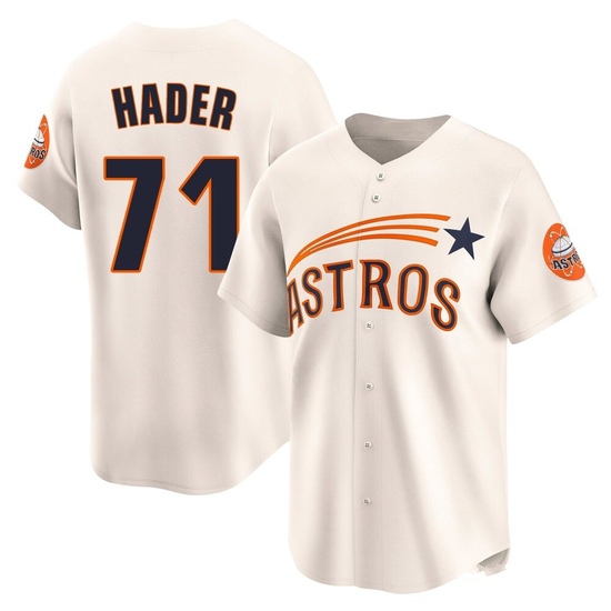 Youth Josh Hader Houston Astros Limited Cream Throwback Cooperstown Collection Jersey