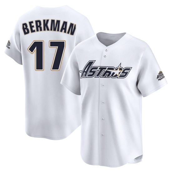 Youth Lance Berkman Houston Astros Limited White Throwback Cooperstown Collection Jersey