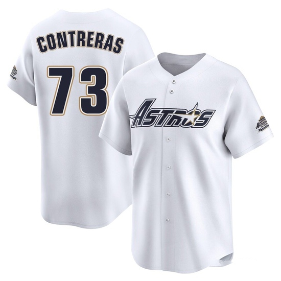 Youth Luis Contreras Houston Astros Limited White Throwback Cooperstown Collection Jersey