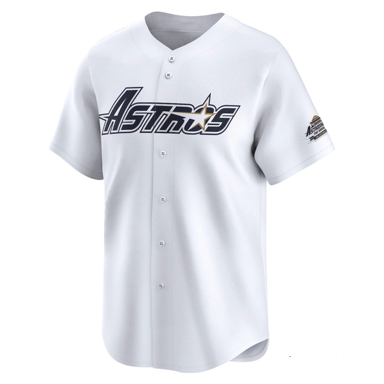 Youth Yordan Alvarez Houston Astros Limited White Throwback Cooperstown Collection Jersey - Image 2