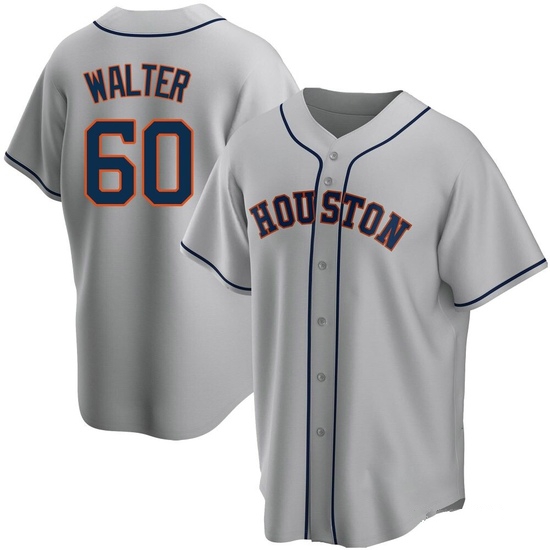 Men's Brandon Walter Houston Astros Replica Gray Road Jersey
