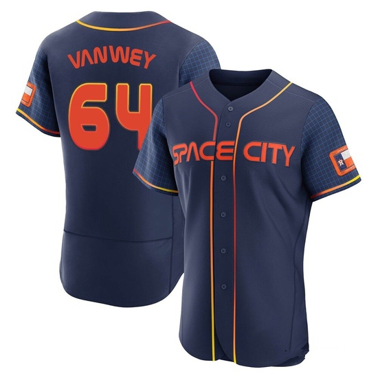 Men's Logan VanWey Houston Astros Authentic Navy 2022 City Connect Jersey