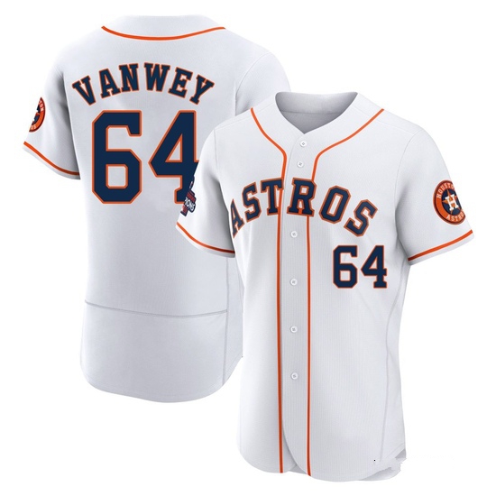 Men's Logan VanWey Houston Astros Authentic White 2022 World Series Champions Home Jersey