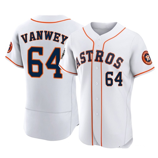 Men's Logan VanWey Houston Astros Authentic White 2022 World Series Home Jersey