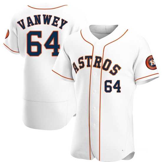 Men's Logan VanWey Houston Astros Authentic White Home Jersey