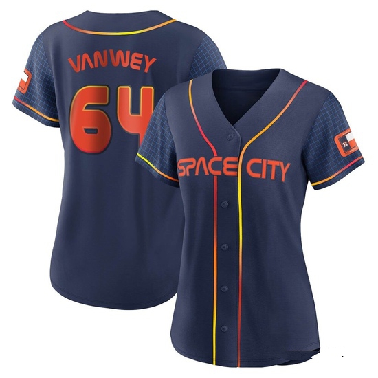 Women's Logan VanWey Houston Astros Authentic Navy 2022 City Connect Jersey